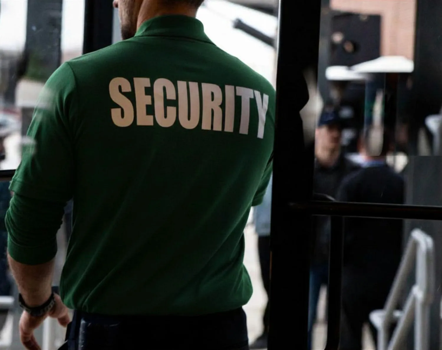 4_Security in doorway | Lead Element Security Group Ltd | Lead Element Security Group Ltd 4 security in doorway UK