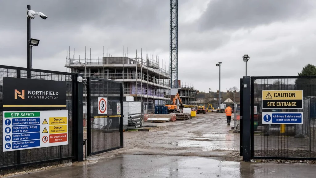 Are construction sites required to have security in the uk