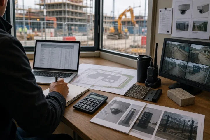 How much does construction site security cost in the uk
