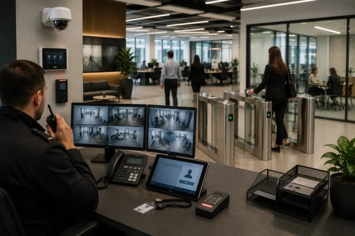 What does office security include UK