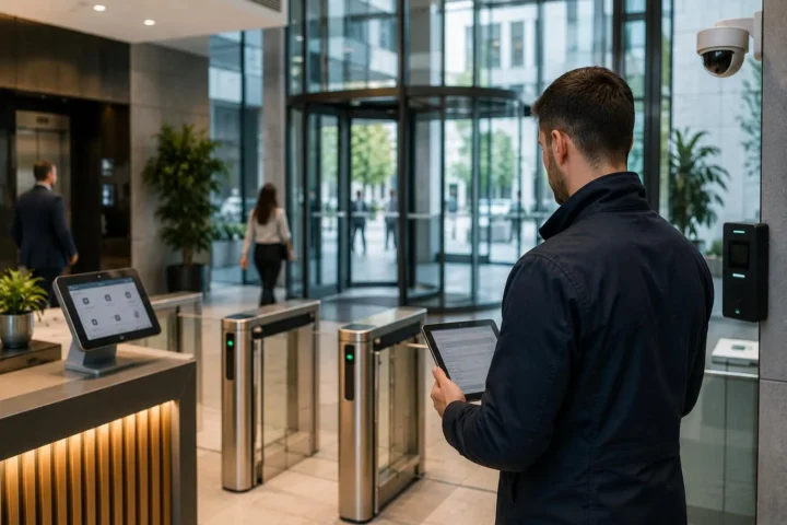 How can office buildings reduce access control risks UK